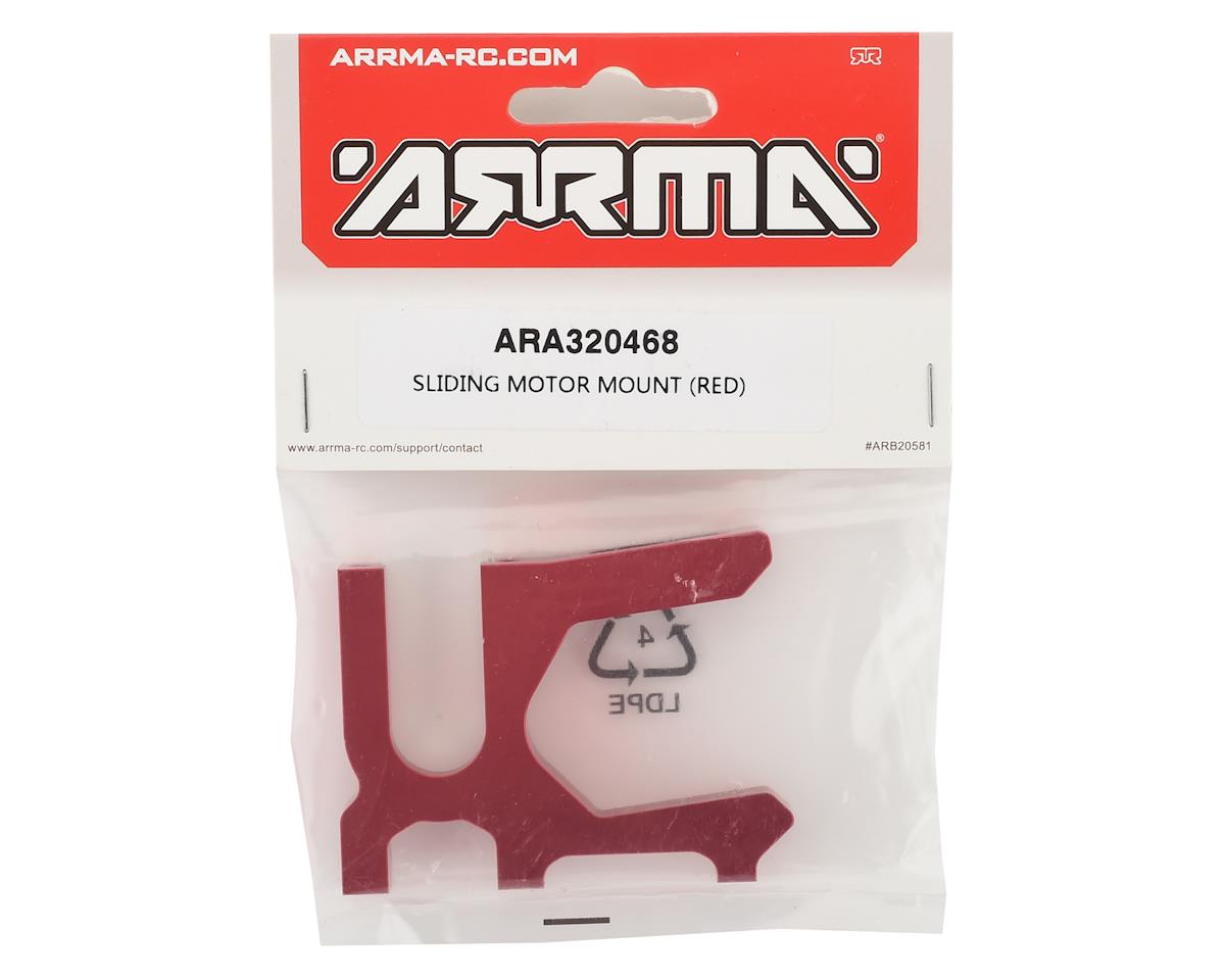 ARRMA 6S BLX Sliding Motor Mount Red ARA320468 – Αλουμινένια Βάση Μοτέρ για ARRMA 1/8 BLX