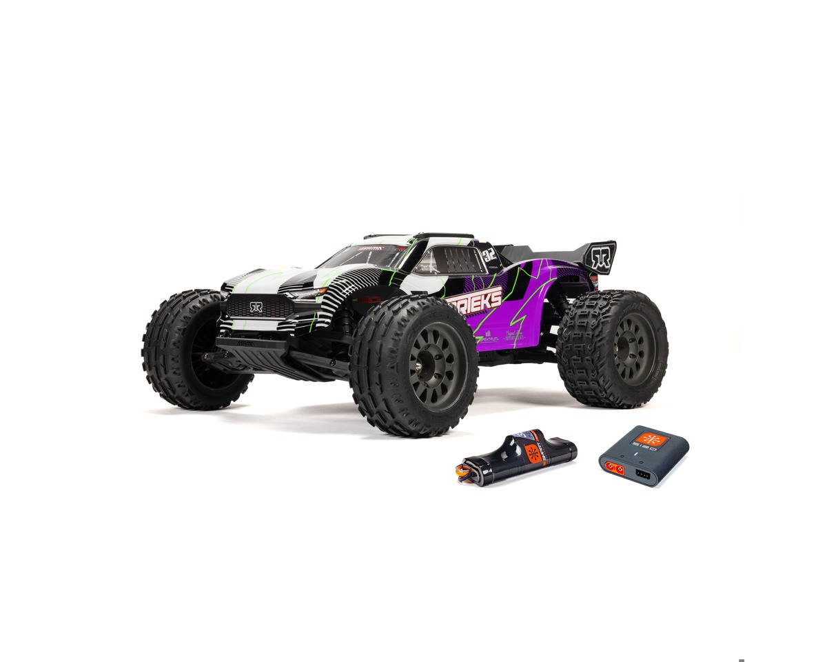 ARRMA Vorteks 2WD MEGA 550 RTR Purple 1/10 Brushed 2WD Stadium Truck RTR με μπαταρία & φορτιστή
