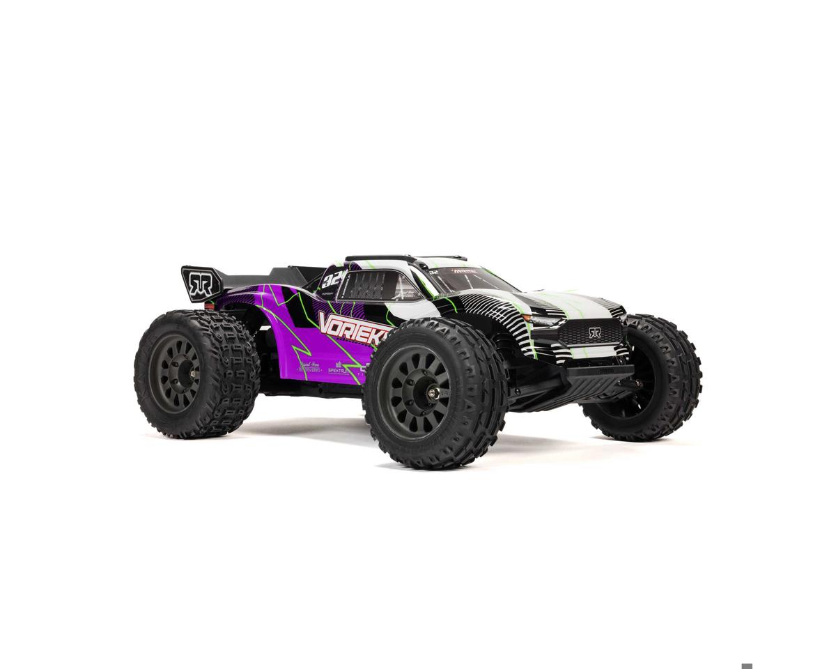 ARRMA Vorteks 2WD MEGA 550 RTR Purple 1/10 Brushed 2WD Stadium Truck RTR με μπαταρία & φορτιστή