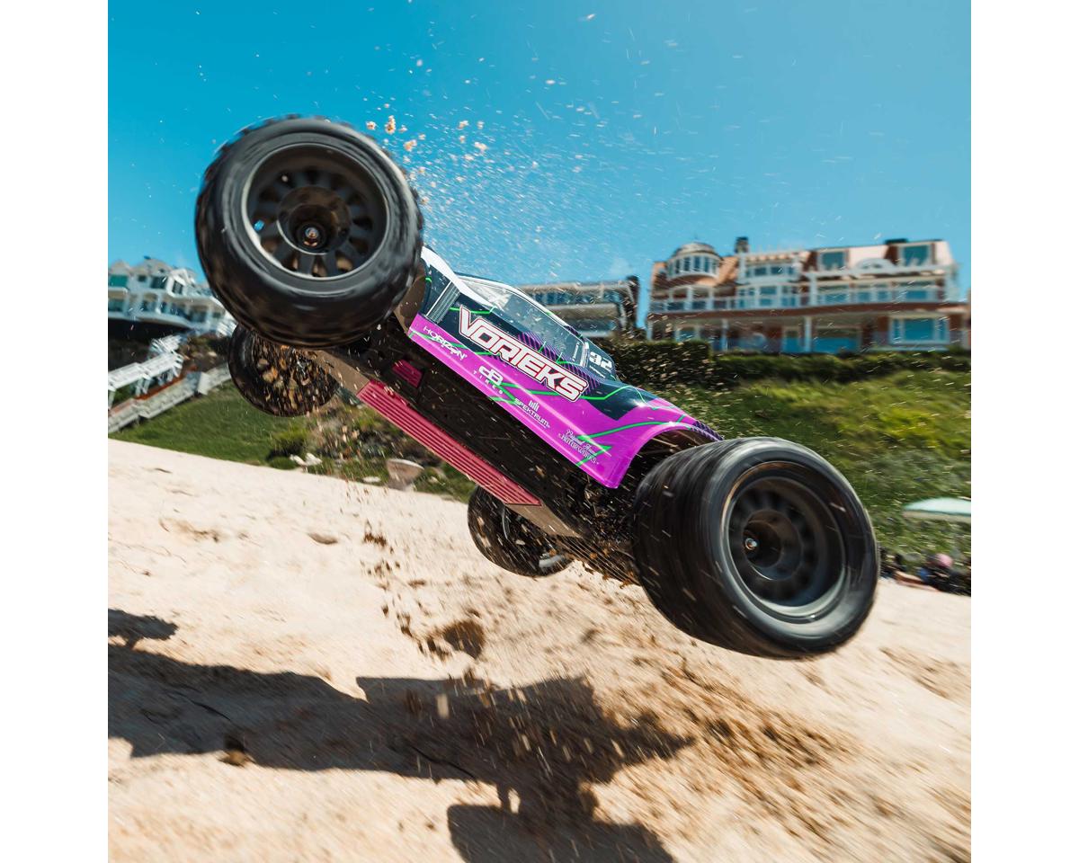 ARRMA Vorteks 2WD MEGA 550 RTR Purple 1/10 Brushed 2WD Stadium Truck RTR με μπαταρία & φορτιστή