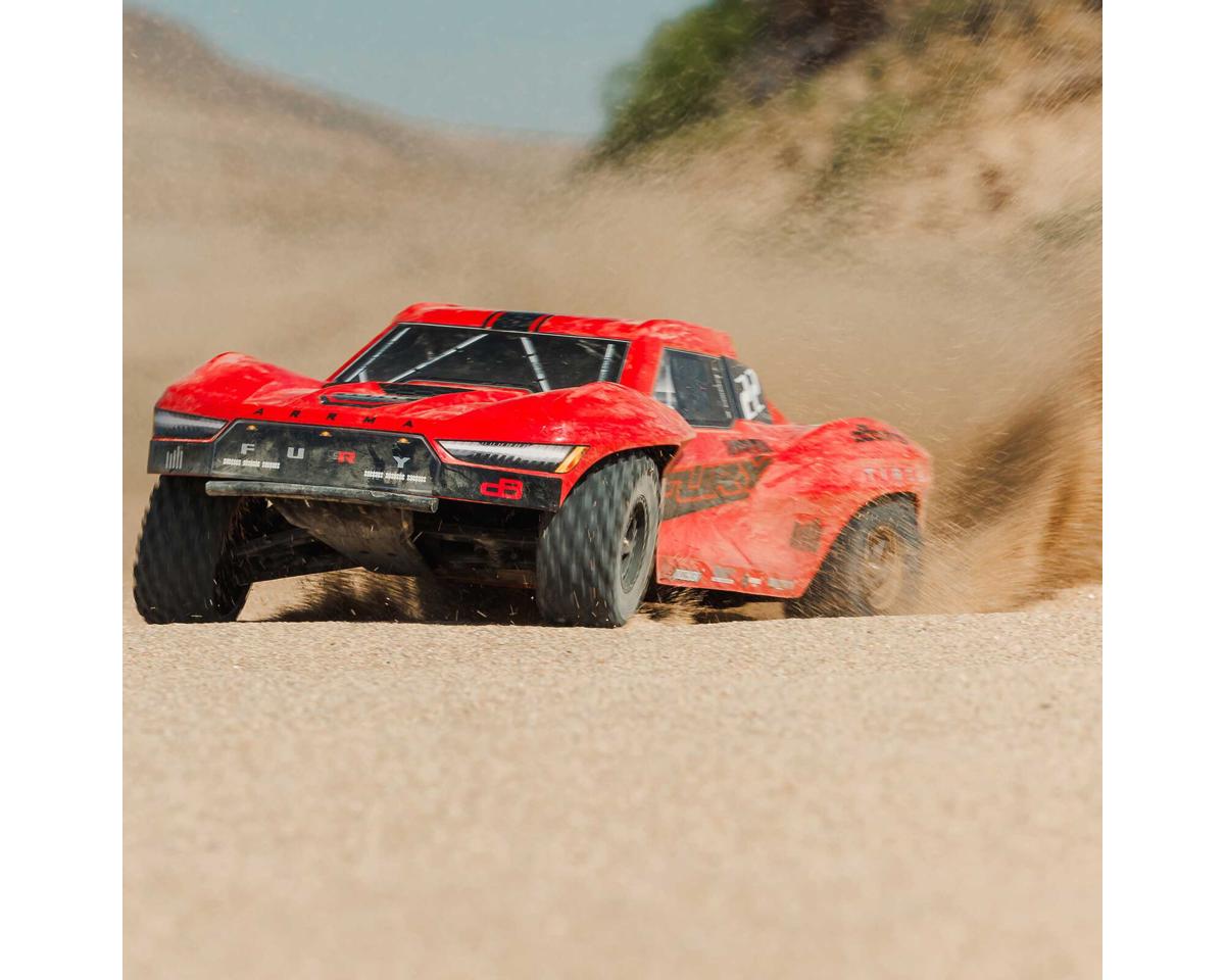 Arrma Fury 2WD MEGA 550 RTR Brushed 1/10 Off-Road Short Course Truck (Red) w/SLT2 2.4GHz Radio, Battery & Charger