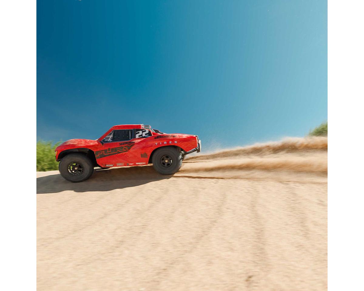 Arrma Fury 2WD MEGA 550 RTR Brushed 1/10 Off-Road Short Course Truck (Red) w/SLT2 2.4GHz Radio, Battery & Charger