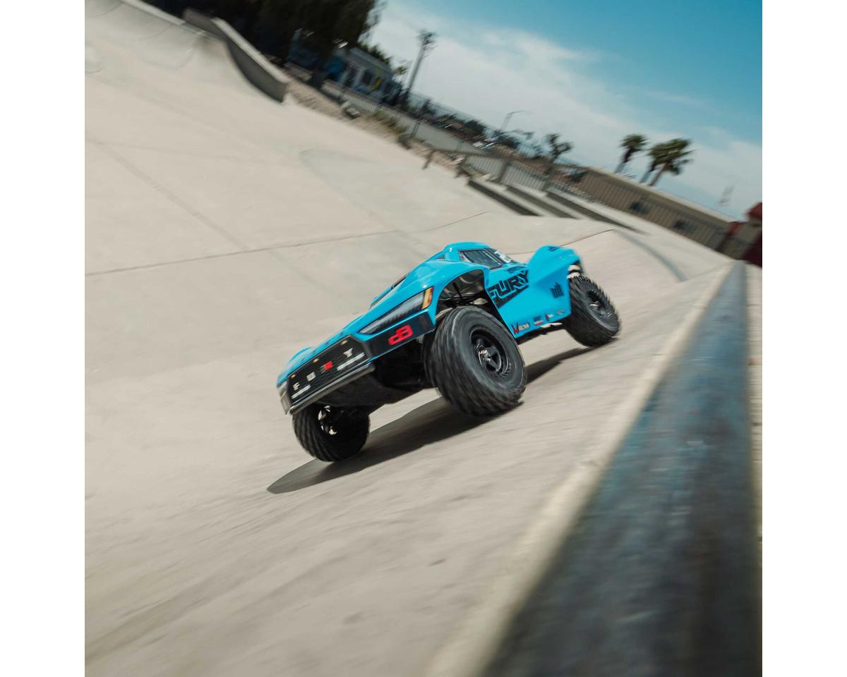 Arrma Fury 2WD MEGA 550 RTR Brushed 1/10 Off-Road Short Course Truck (Blue) w/SLT2 2.4GHz Radio, Battery & Charger