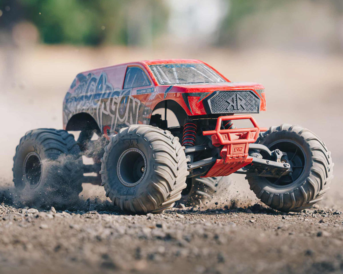 Arrma Gorgon 4X2 MEGA 550 Brushed 1/10 RTR Monster Truck Κόκκινο με Μπαταρία & Φορτιστή
