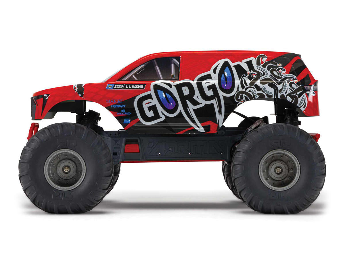 Arrma Gorgon 4X2 MEGA 550 Brushed 1/10 RTR Monster Truck Κόκκινο με Μπαταρία & Φορτιστή