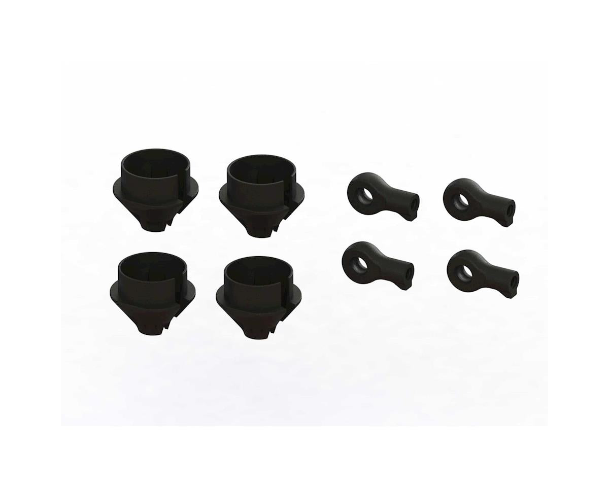 Arrma 6S BLX HD Shock Rod End & Spring Cup Set (4)