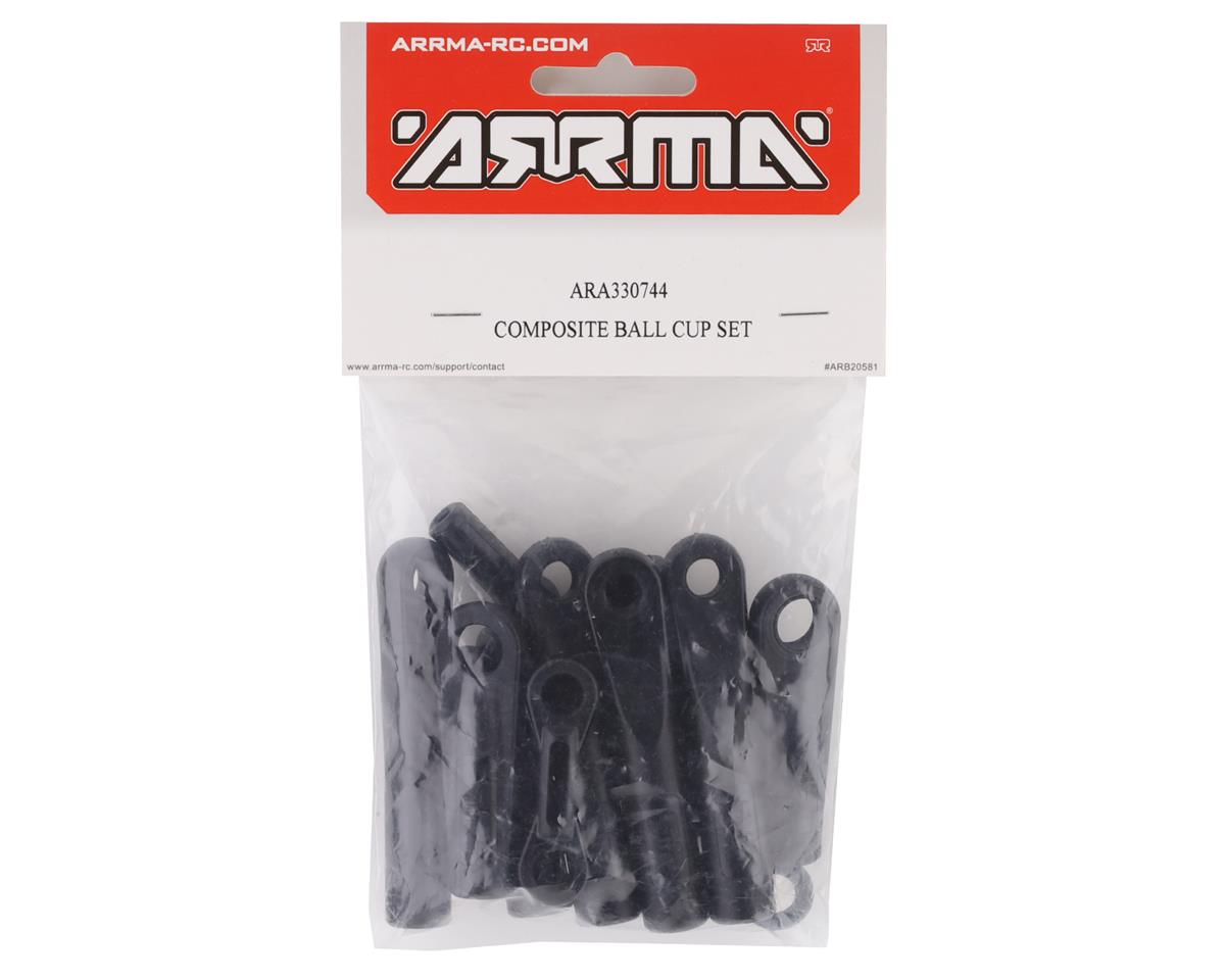 Arrma Kraton / Outcast 8S Composite Ball Cup Set – Σετ Ball Cups για 8S EXB & BLX