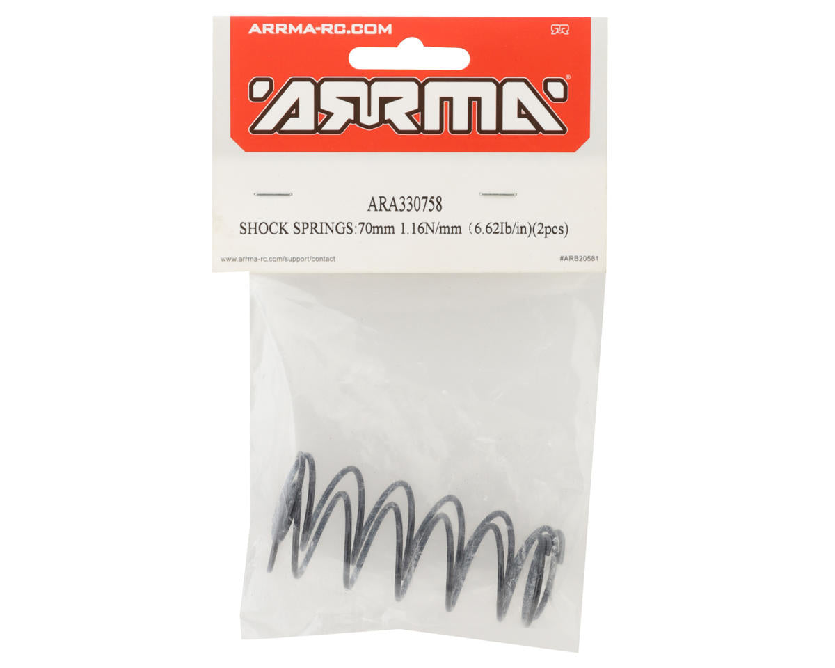 Arrma Ελατήρια Αμορτισέρ 70mm 6.62lb/in για 1/8 (2)