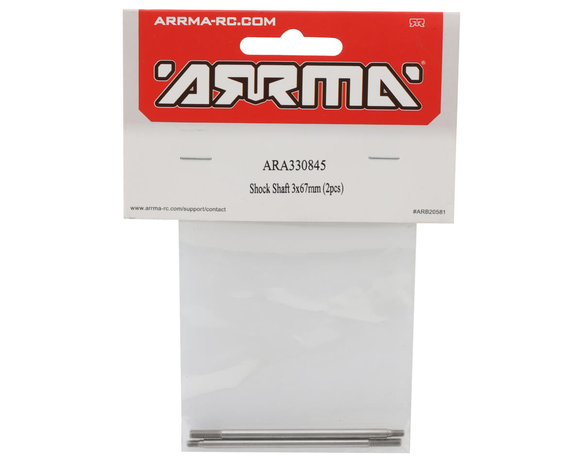 ARRMA 3x67mm Rear Shock Shaft Set (2pcs) for 223S Platforms