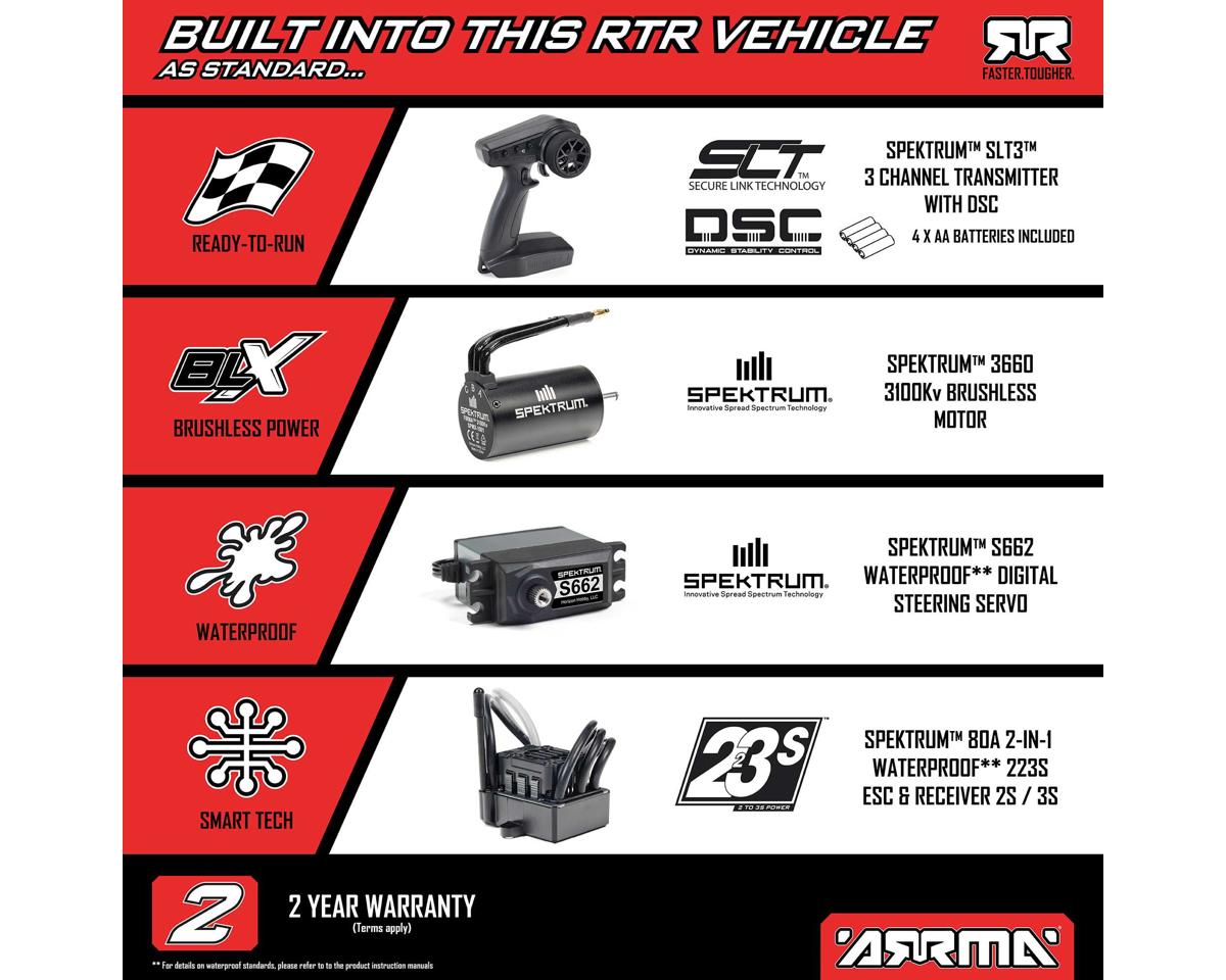 Arrma Typhon 223S BLX 1/8 4WD Brushless RTR Buggy Blue με SLT3 Radio & DSC