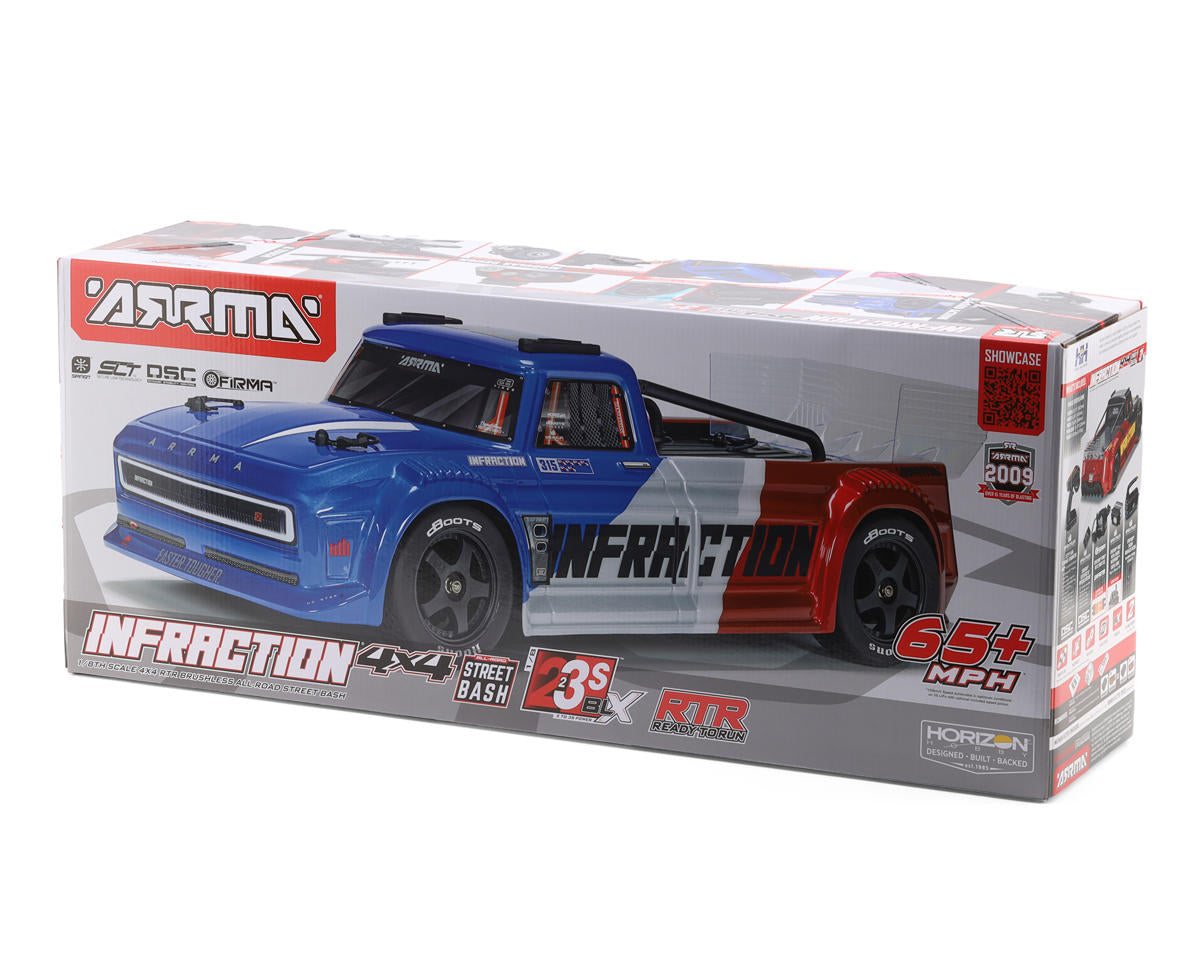 Arrma Infraction 223S BLX V4 1/8 4WD Brushless Street Bash Truck RTR