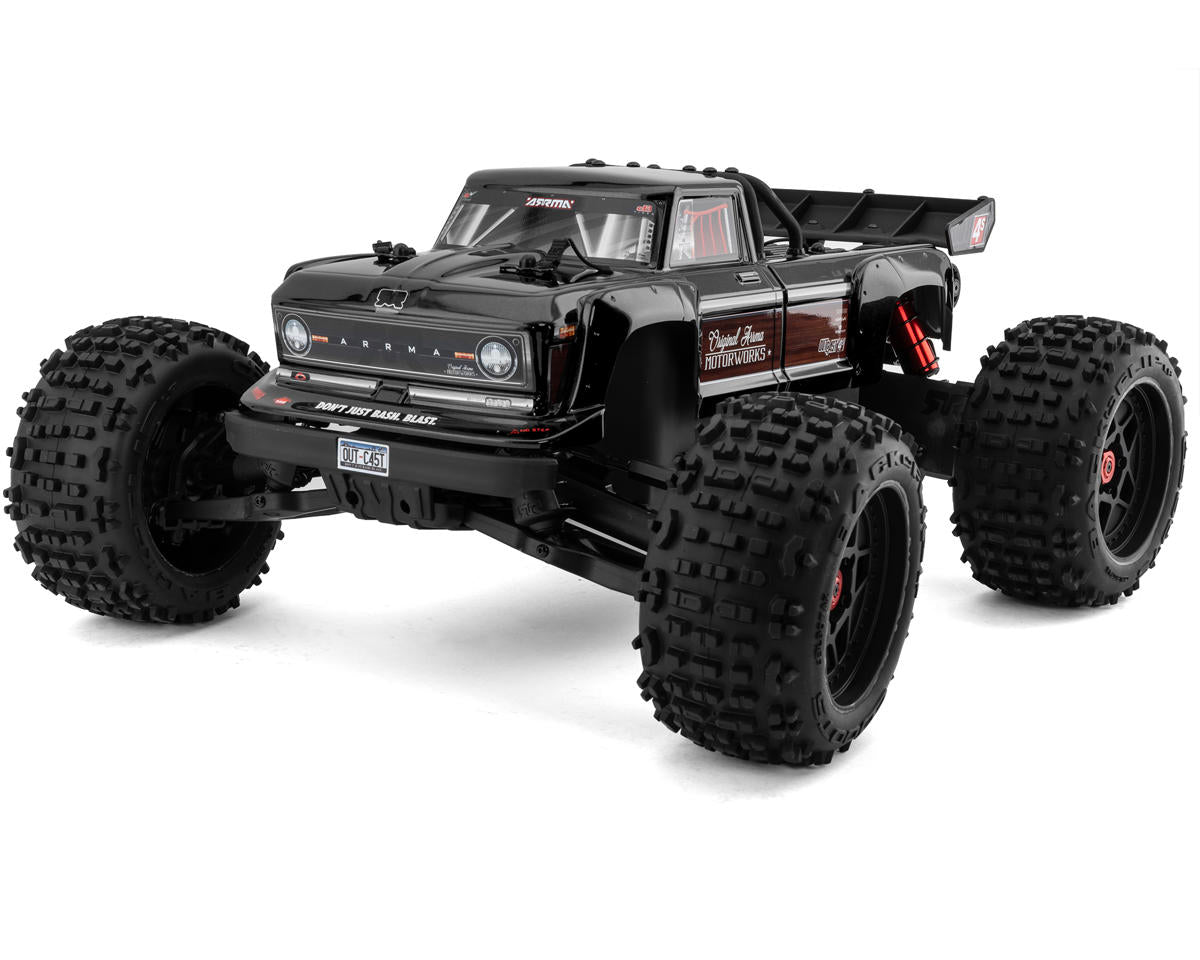 Arrma Outcast 4S V2 BLX 4WD Brushless RTR Stunt Truck Gunmetal | Racerc