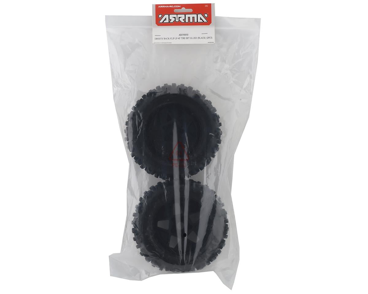 Arrma dBoots Back-Flip LP 4S 3.8 Tires 17mm Black Wheels (2)