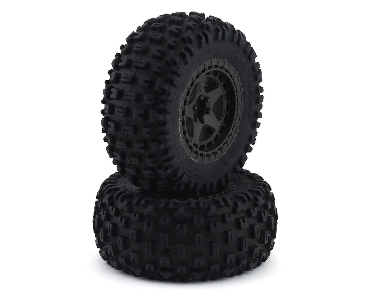 Arrma dBoots Fortress SC Tires Pre-Mounted Gun Metal (2) 14mm Hex | Racerc