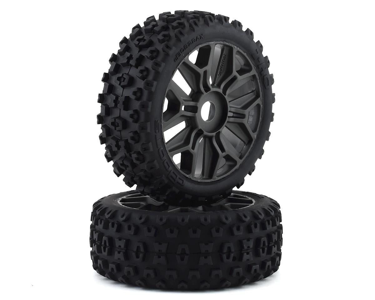 Arrma BLX 4x4 dBoots 2HO 1/8 Pre-Mounted Tire Set Gun Metal (2pcs)