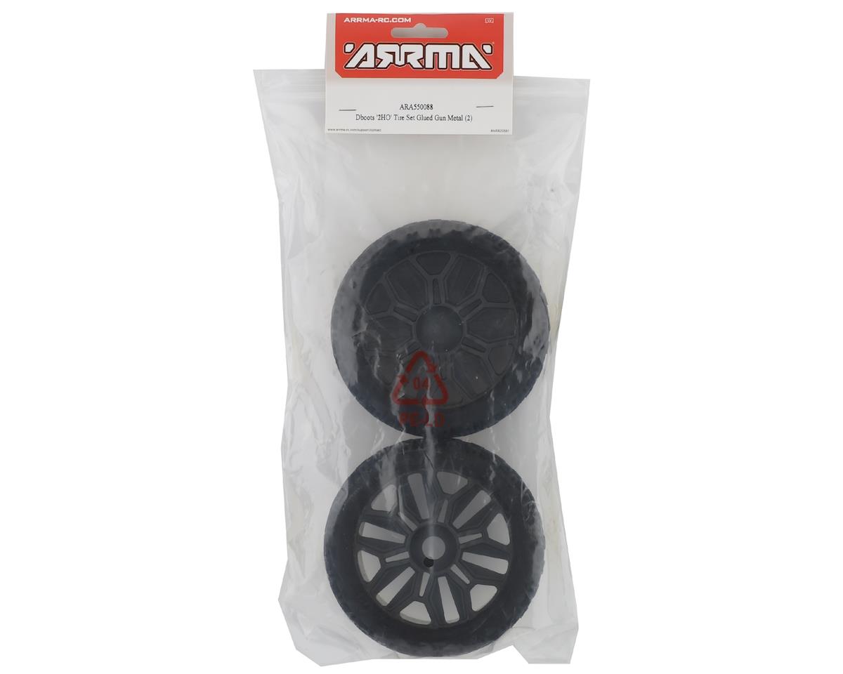Arrma BLX 4x4 dBoots 2HO 1/8 Pre-Mounted Tire Set Gun Metal (2pcs)