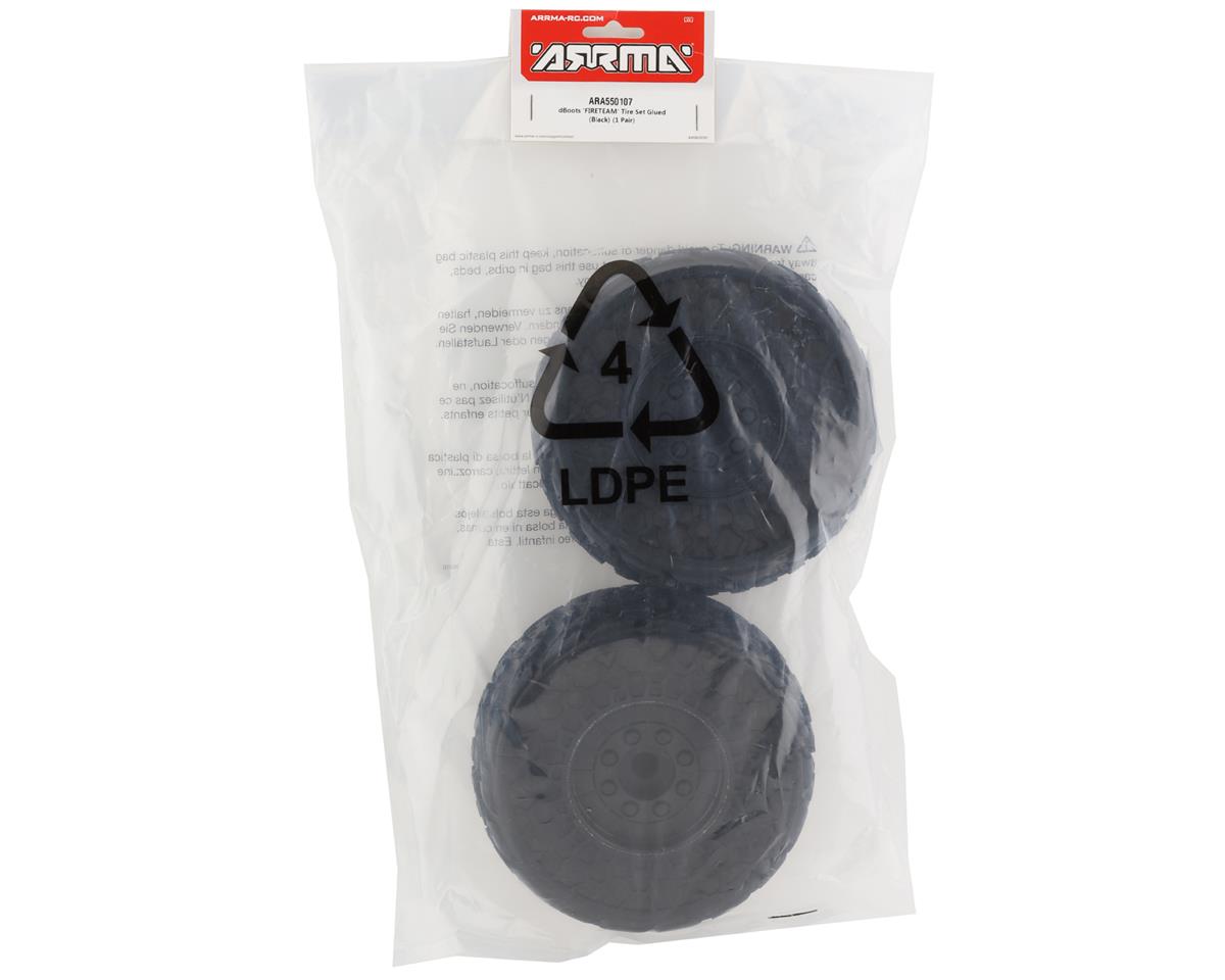 Arrma Fireteam 6S BLX Pre-Mounted dBoots Tires Black (2pcs) w/17mm Hex
