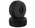 Arrma Fireteam 6S BLX Pre-Mounted dBoots Tires Black (2pcs) w/17mm Hex