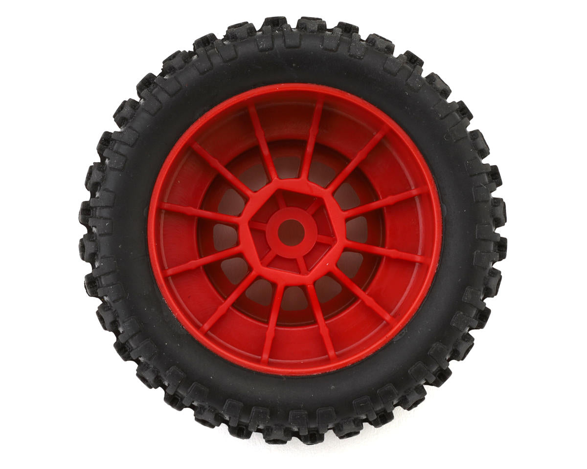 Arrma dBoots Fortress 1/18 Pre-Mounted Off-Road Tire Set Red (4)
