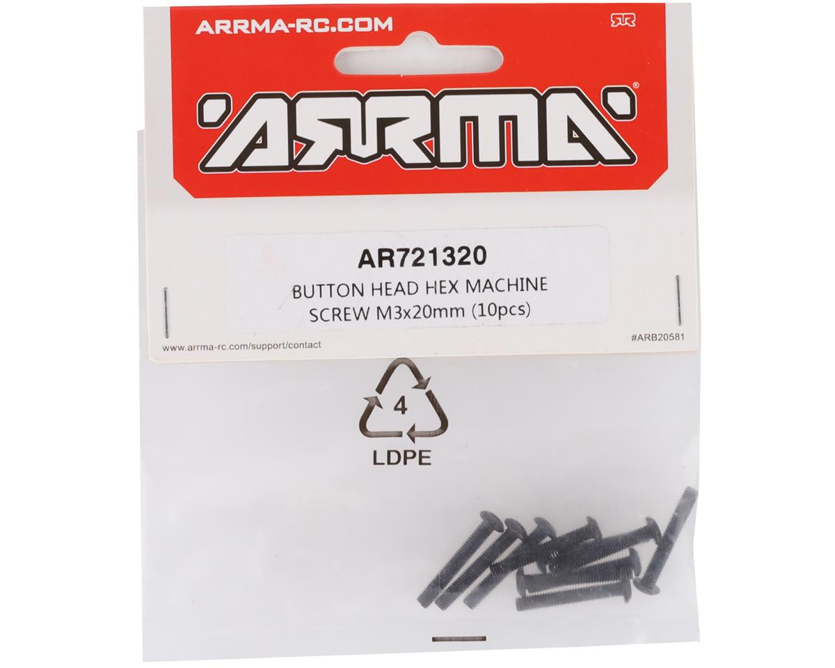 Arrma 3x20mm Button Head Screws (10pcs)