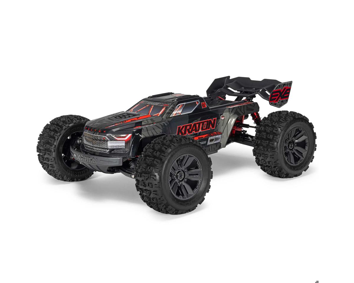 NEW Arrma Kraton 6S EXB BLX RTR 1/8 4WD Brushless Speed Truck (Black) (V6) w/SLT3 2.4GHz Radio
