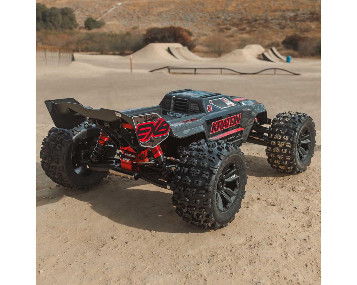 NEW Arrma Kraton 6S EXB BLX RTR 1/8 4WD Brushless Speed Truck (Black) (V6) w/SLT3 2.4GHz Radio