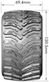 Louise MT-CYCLONE 1/10 Soft Tires & Wheels LT3226SX – Removable Hex System