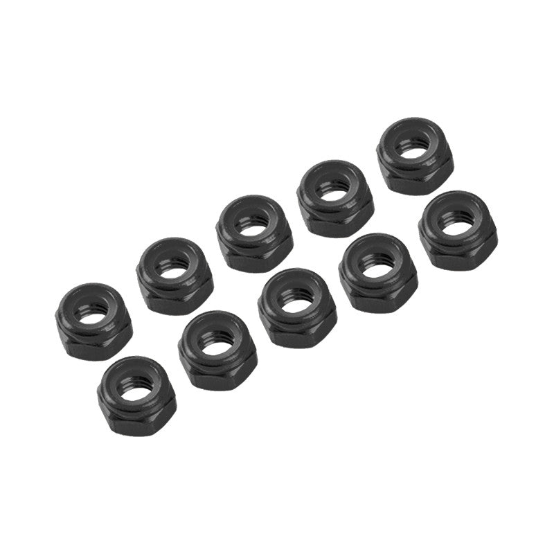 Ultimate 4 mm. ALU. NYLON NUT NEGRO (10 pcs)