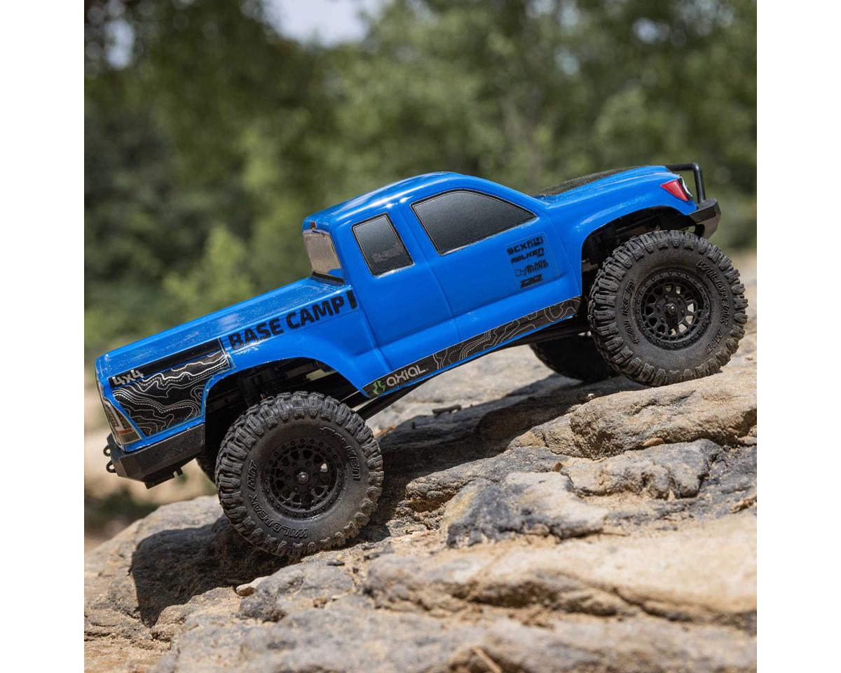Axial SCX24 Base Camp 1/24 4WD RTR Scale Mini Crawler (Blue) | Racerc
