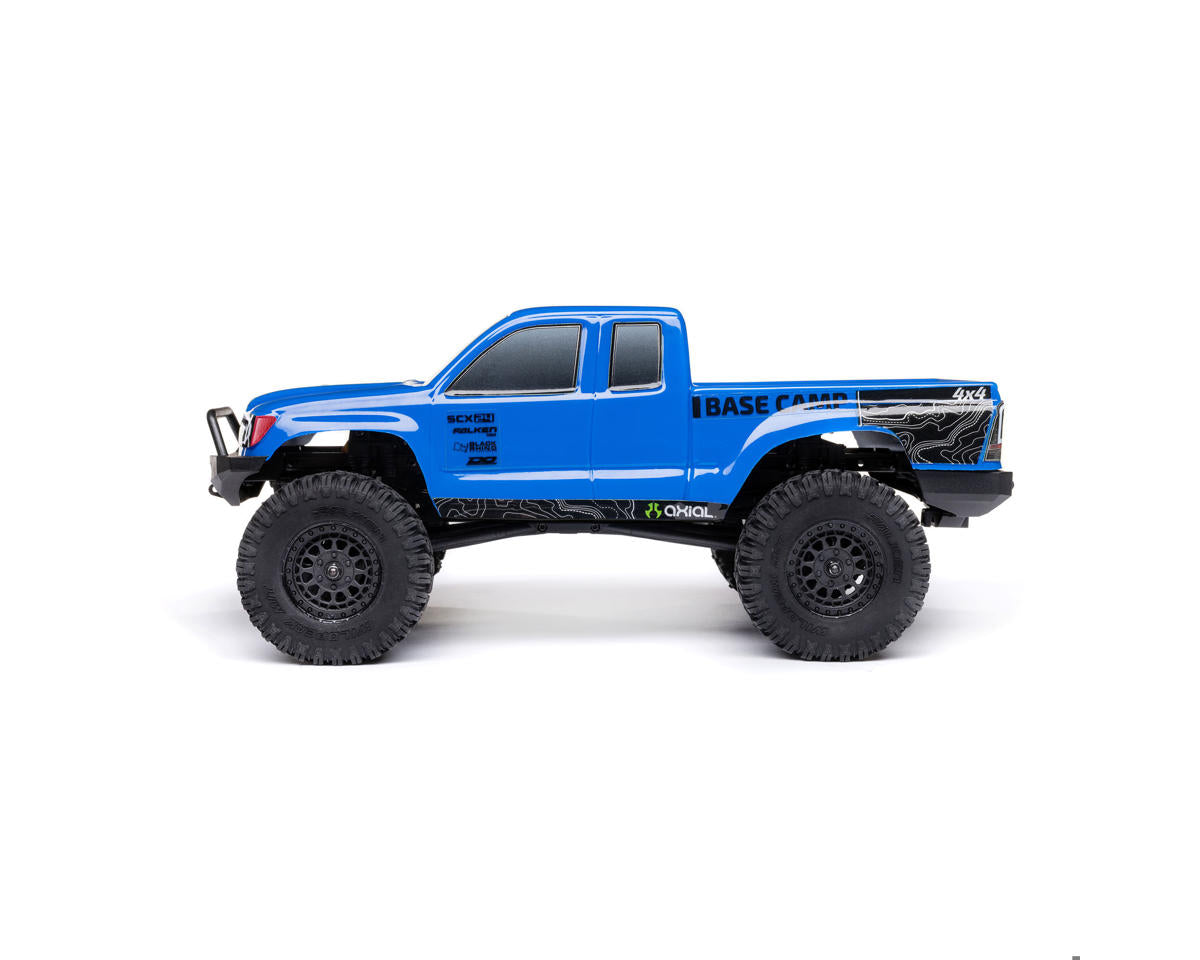 Axial SCX24 Base Camp 1/24 4WD RTR Scale Mini Crawler (Blue) | Racerc