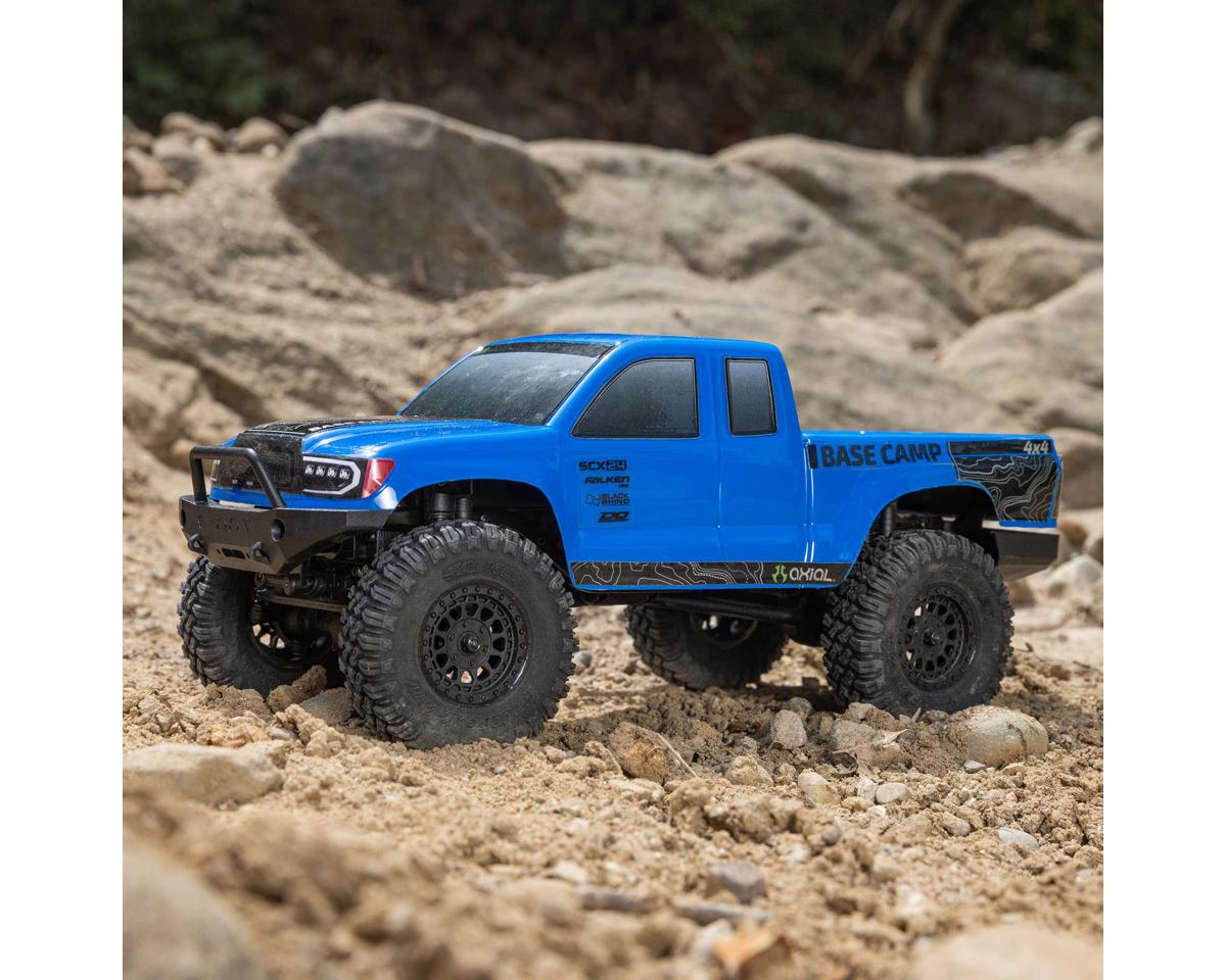 Axial SCX24 Base Camp 1/24 4WD RTR Scale Mini Crawler (Blue) | Racerc