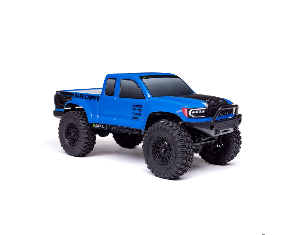 Axial SCX24 Base Camp 1/24 4WD RTR Scale Mini Crawler (Blue) | Racerc