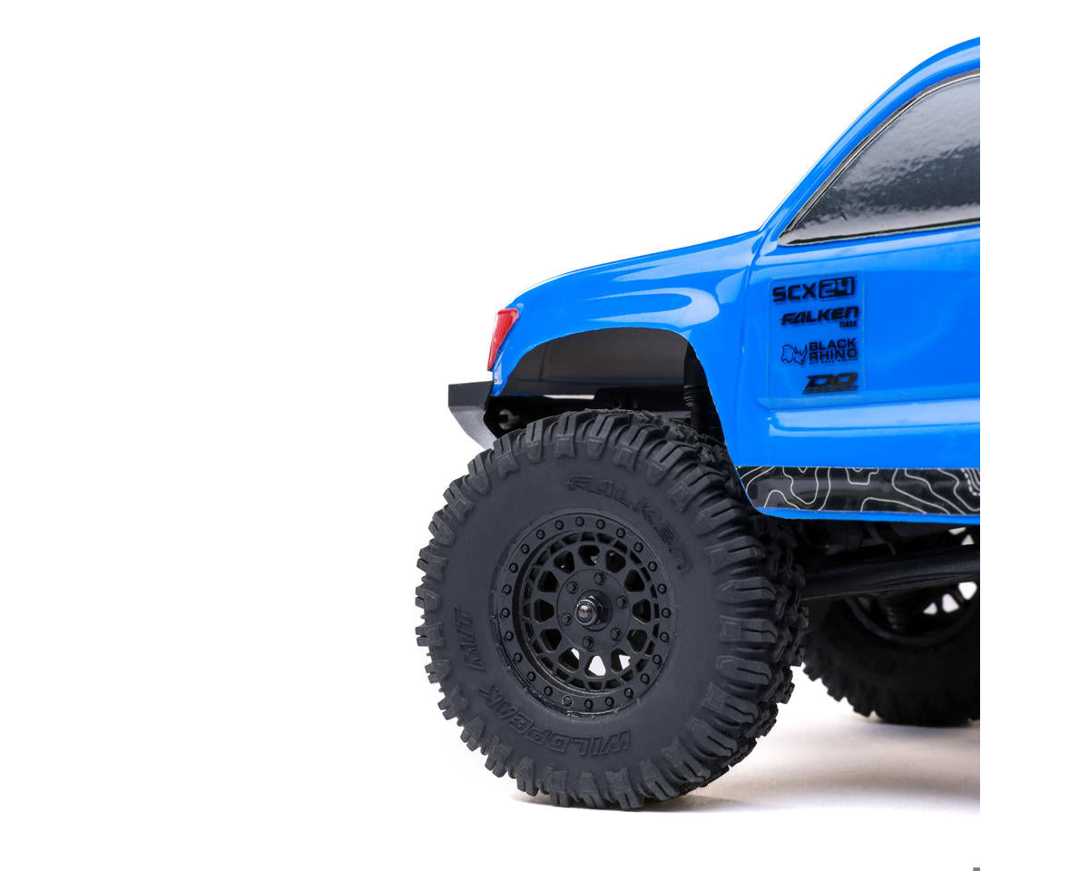 Axial SCX24 Base Camp 1/24 4WD RTR Scale Mini Crawler (Blue) | Racerc