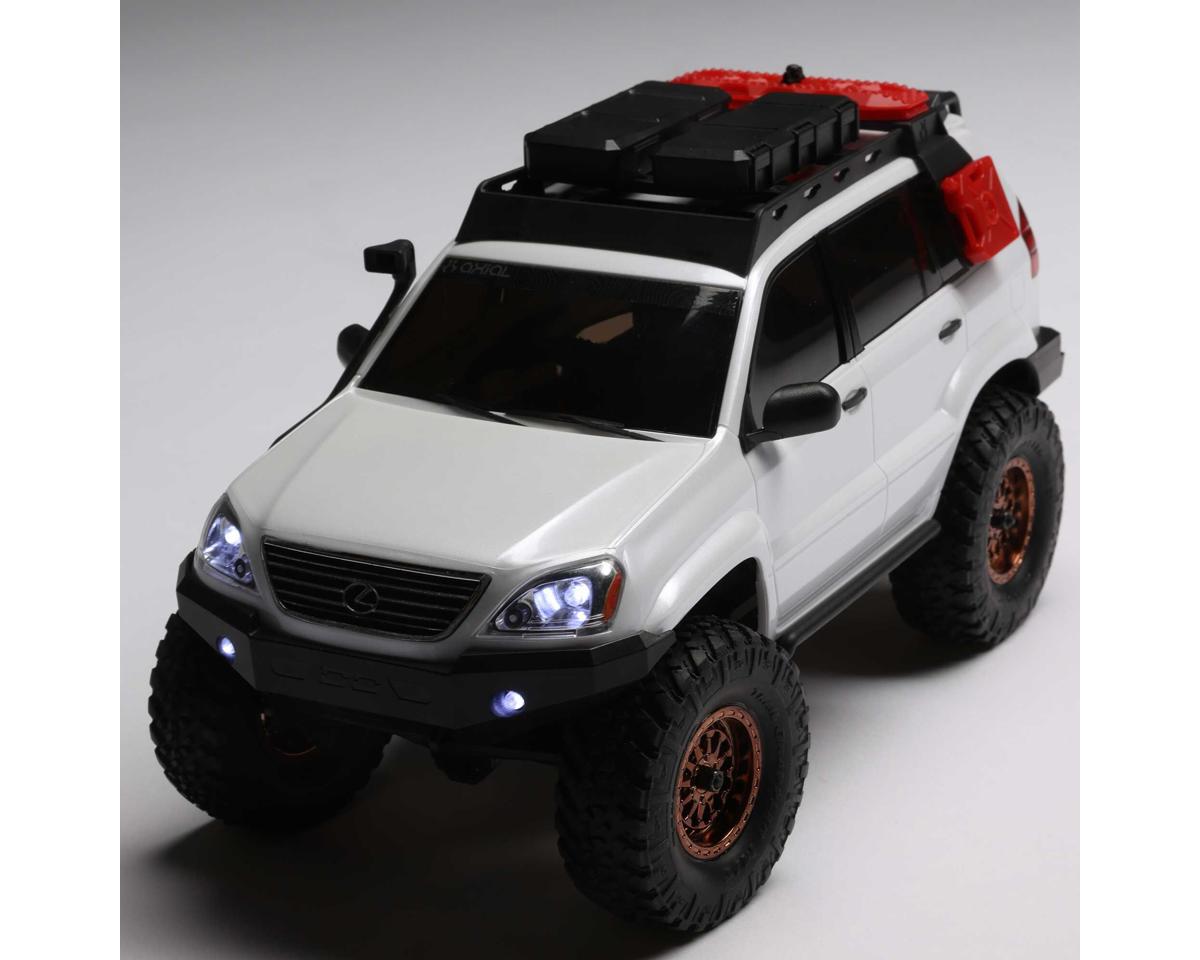 Axial SCX24 Lexus GX 470 1/24 4WD RTR Scale Mini Crawler White με Τηλεκατεύθυνση, Μπαταρία & Φορτιστή
