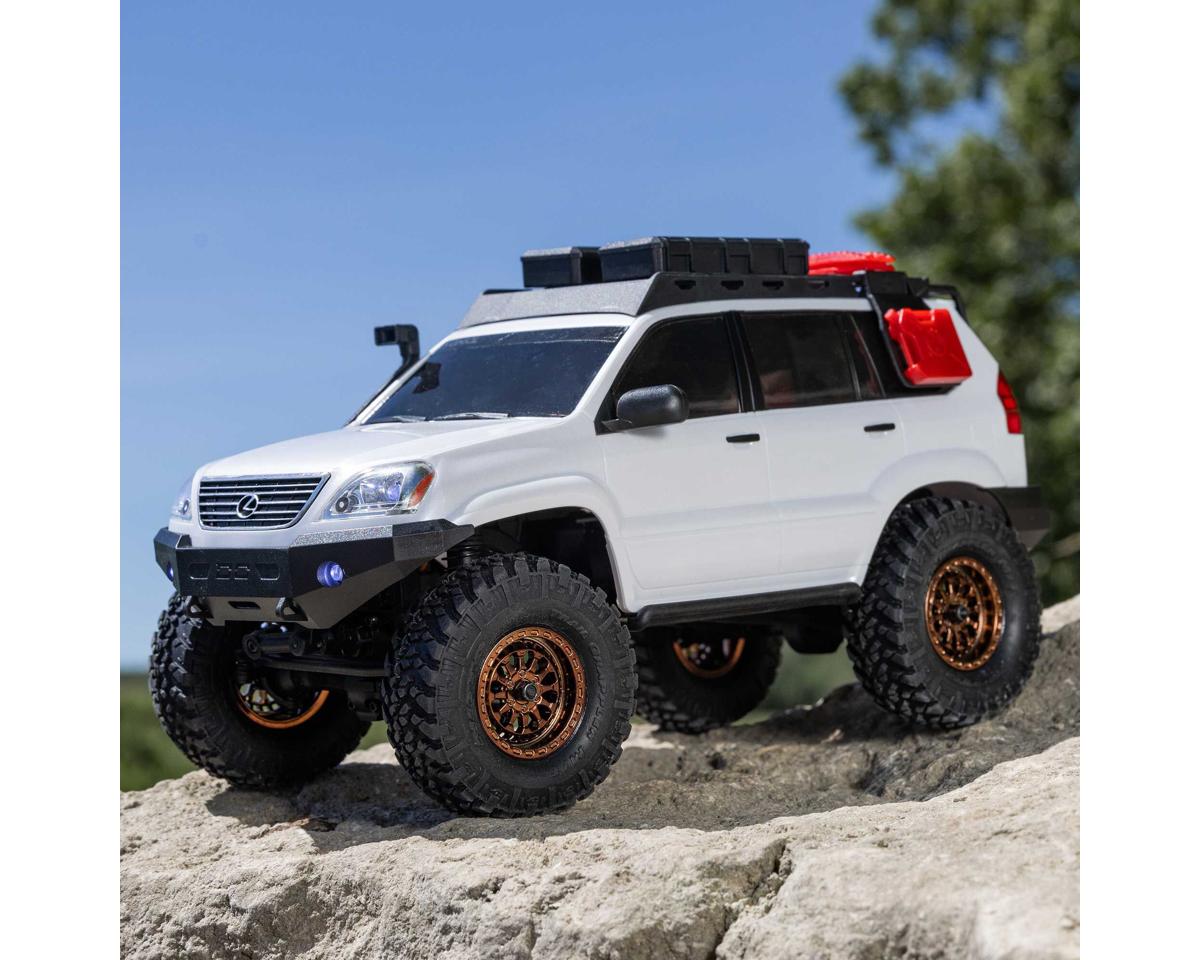 Axial SCX24 Lexus GX 470 1/24 4WD RTR Scale Mini Crawler White με Τηλεκατεύθυνση, Μπαταρία & Φορτιστή