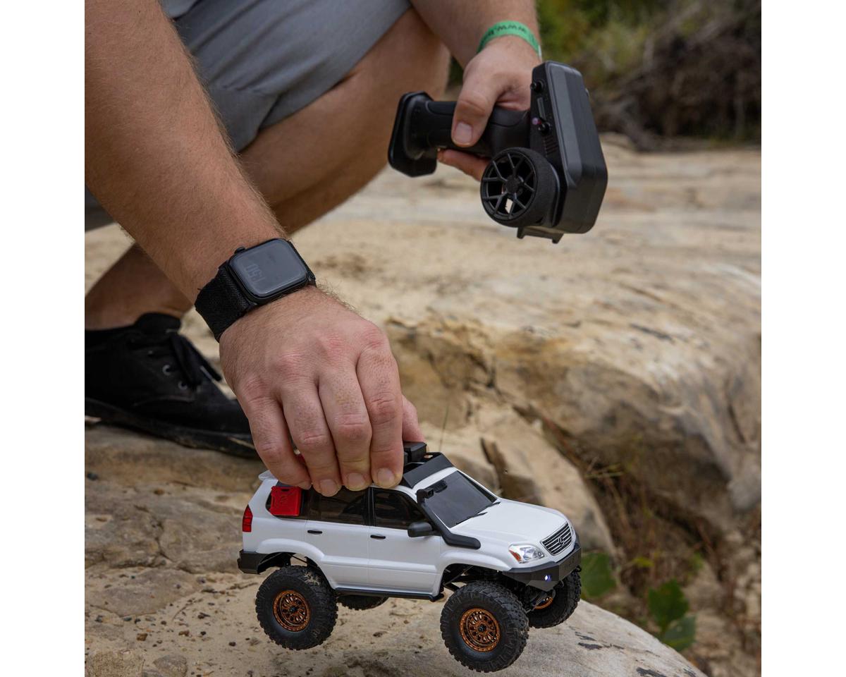 Axial SCX24 Lexus GX 470 1/24 4WD RTR Scale Mini Crawler White με Τηλεκατεύθυνση, Μπαταρία & Φορτιστή