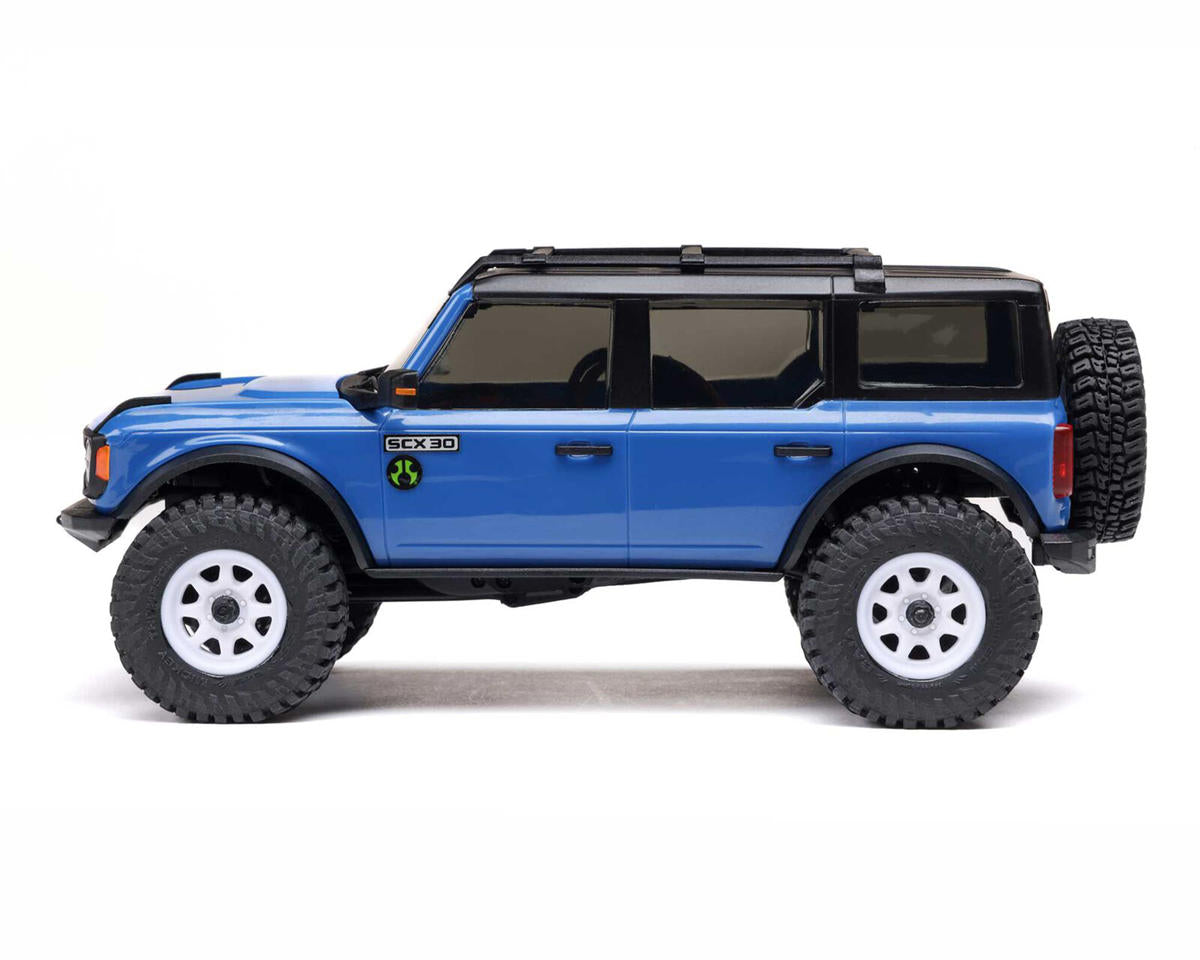 Axial SCX30 Ford Bronco 1/30 4WD RTR Scale Mini Crawler Blue – Με Μπαταρία, Φορτιστή & 2.4GHz Πομπό
