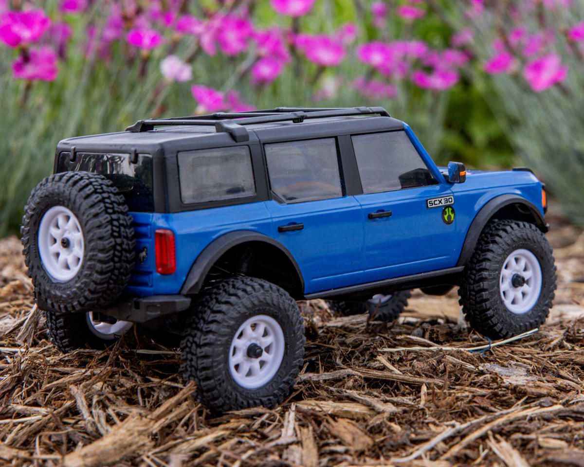 Axial SCX30 Ford Bronco 1/30 4WD RTR Scale Mini Crawler Blue – Με Μπαταρία, Φορτιστή & 2.4GHz Πομπό
