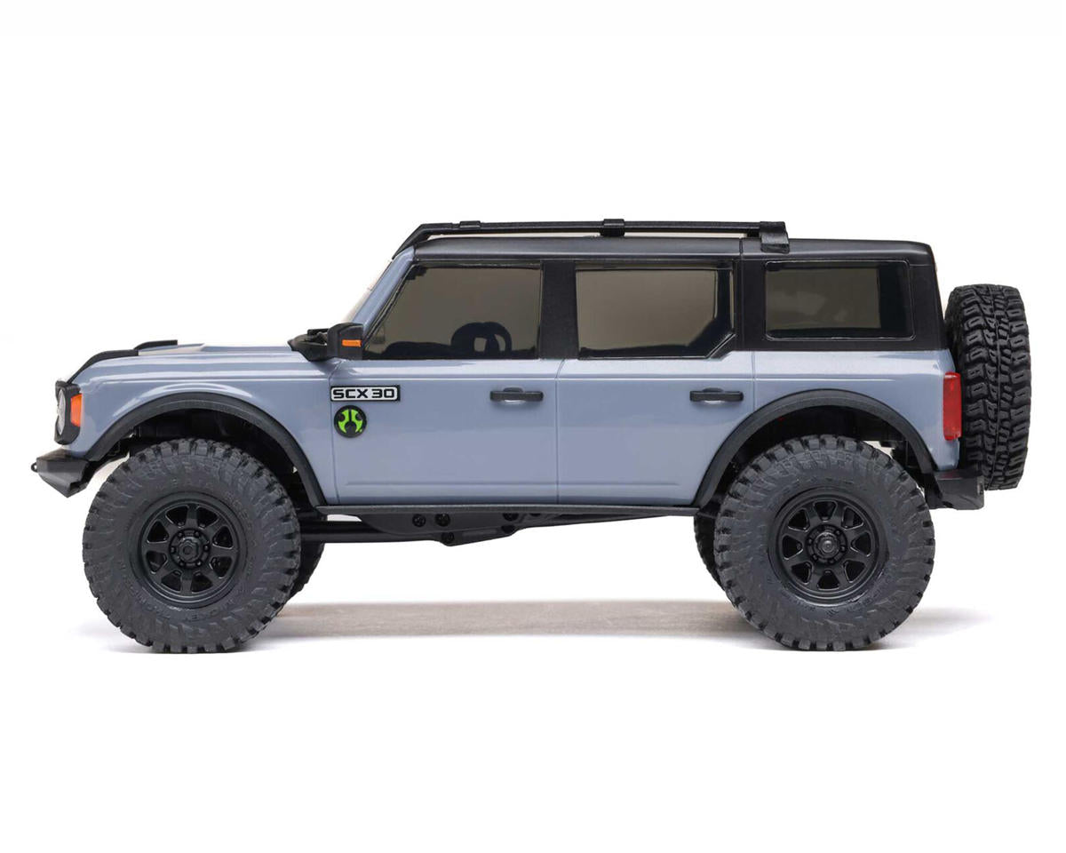 Axial SCX30 Ford Bronco Grey 1/30 4WD RTR Mini Crawler – Με 2.4GHz Radio, Μπαταρία & Φορτιστή