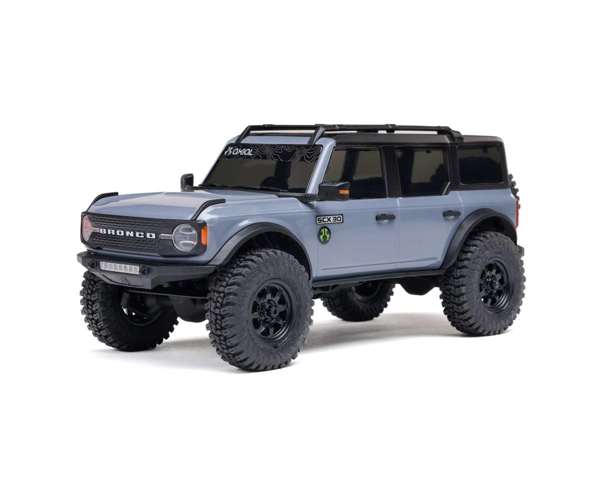 Axial SCX30 Ford Bronco Grey 1/30 4WD RTR Mini Crawler – Με 2.4GHz Radio, Μπαταρία & Φορτιστή