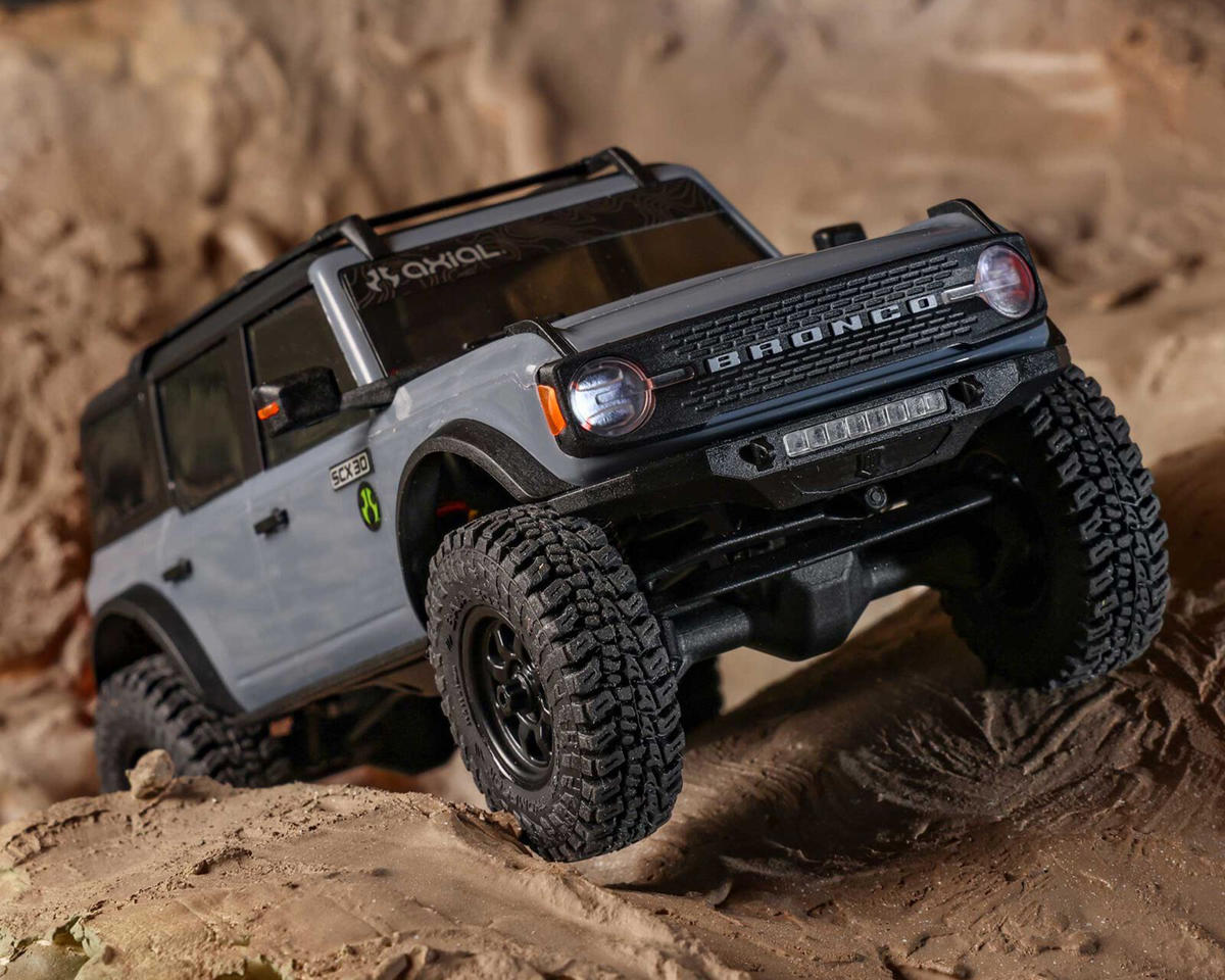 Axial SCX30 Ford Bronco Grey 1/30 4WD RTR Mini Crawler – Με 2.4GHz Radio, Μπαταρία & Φορτιστή