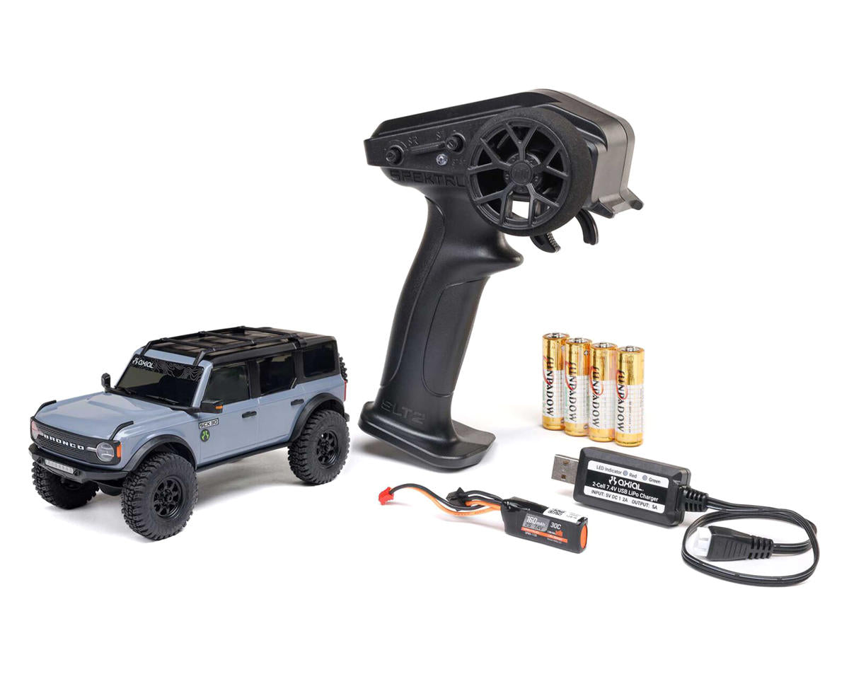 Axial SCX30 Ford Bronco Grey 1/30 4WD RTR Mini Crawler – Με 2.4GHz Radio, Μπαταρία & Φορτιστή