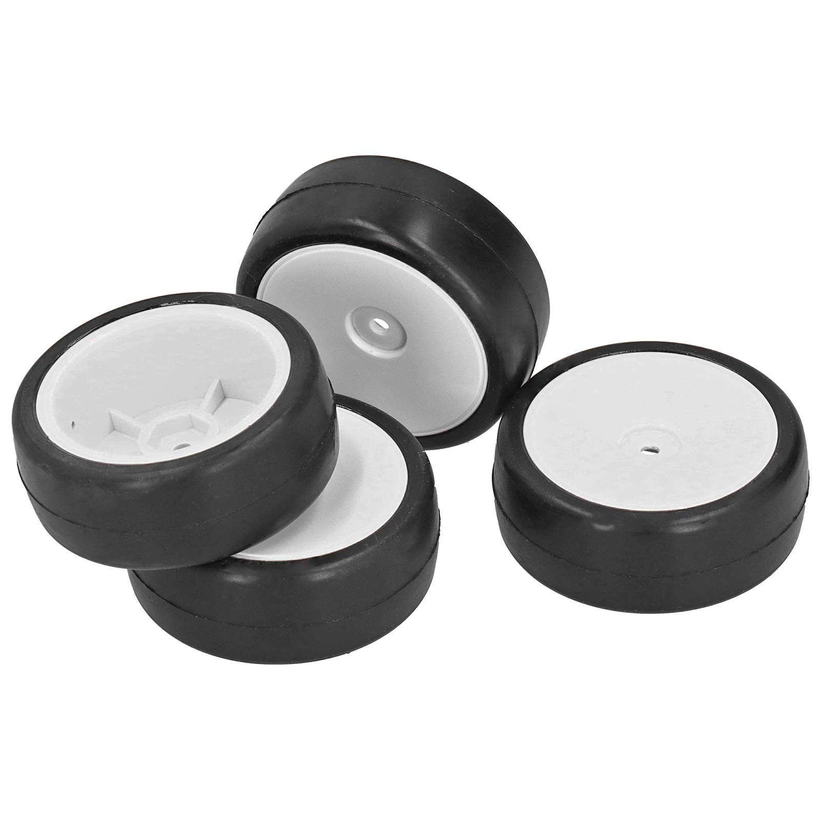 ProtonRC 4 pcs. 36X Rubber Tires & Plastic Wheel for 1:10 On-Road Racing RC Car Tires
