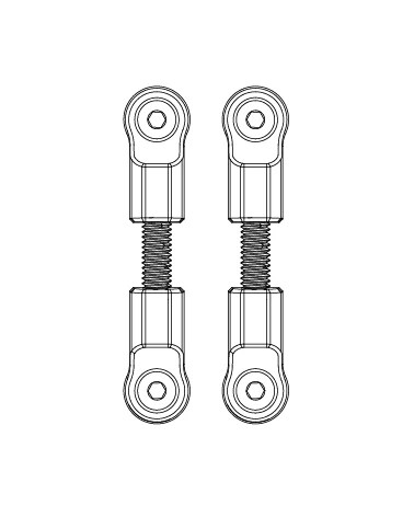 MJX Hyper Go 14211 Steering Linkages Tie Rods - Part Number 14431D