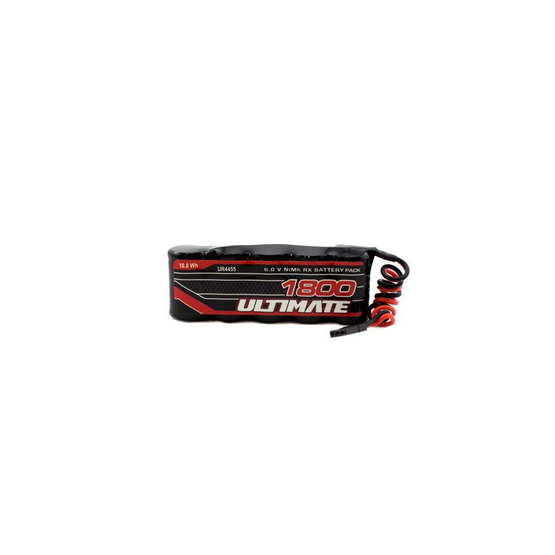 Ultimate Racing 6.0V 1800mAh NiMH Flat Receiver Battery Pack JR
