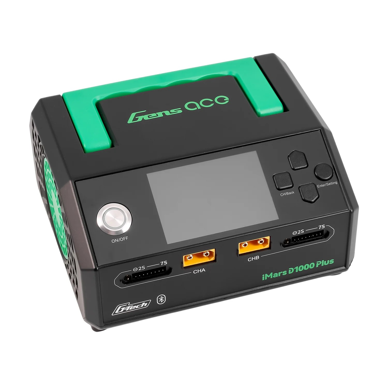 Gens ace iMars D1000 Plus Smart Charger Dual Channel 1000W | G-Tech | Bluetooth App Control