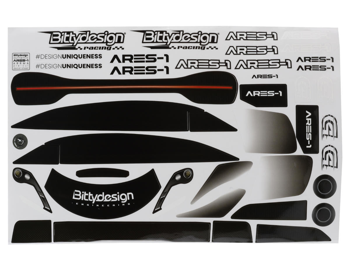 Bittydesign ARES-1 1/7 Διάφανο Αμάξωμα Supercar για Arrma Infraction / Limitless