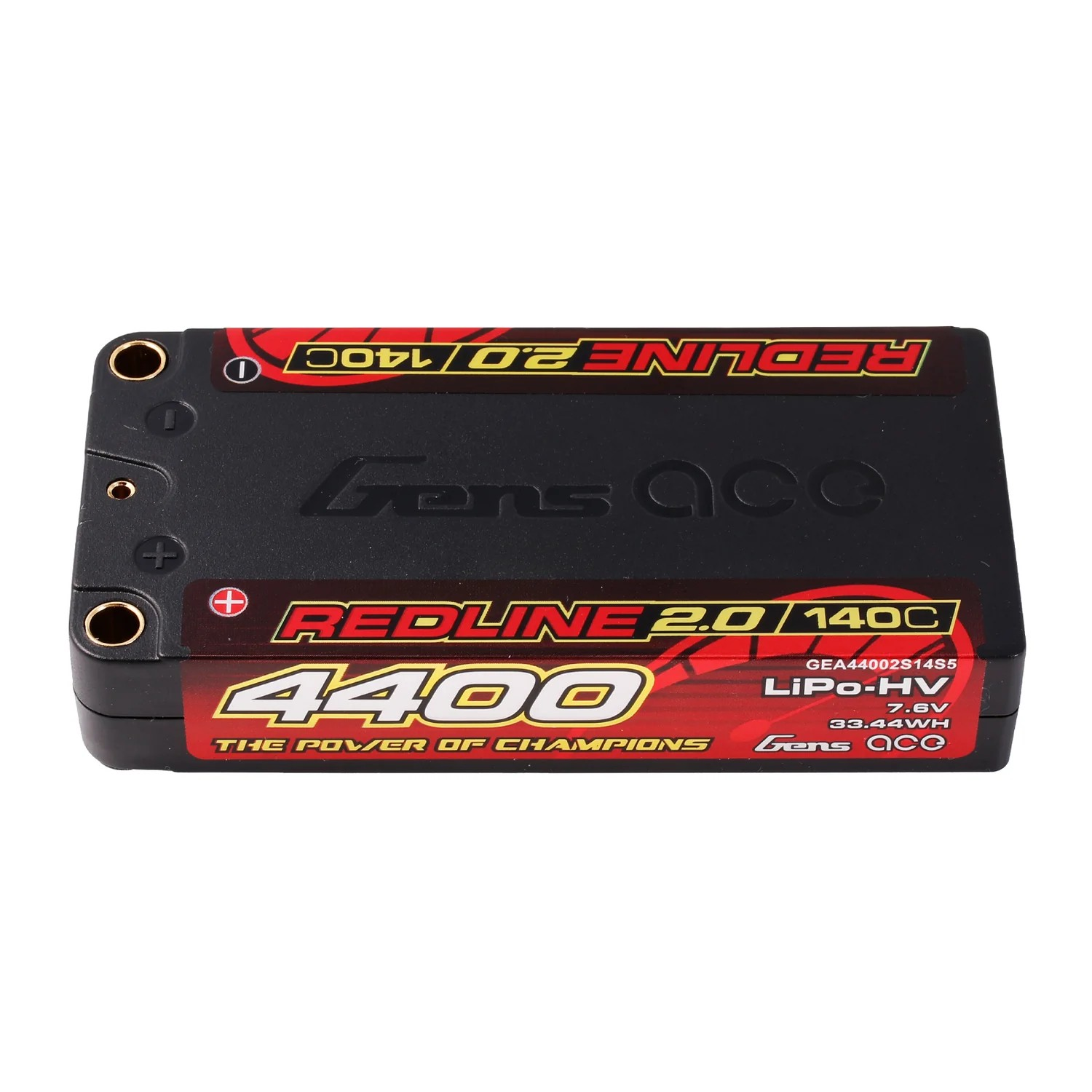 Gens ace Redline 2.0 Series 4400mAh 2S HV 140C Hardcase LiPo | Racerc
