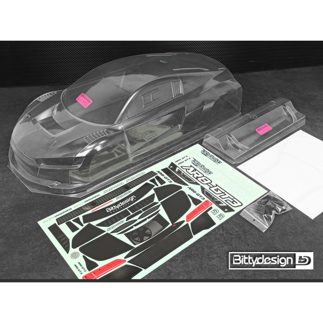 Bittydesign AR8-GT3 1/7 Διάφανο Αμάξωμα GT για Arrma Infraction / Limitless
