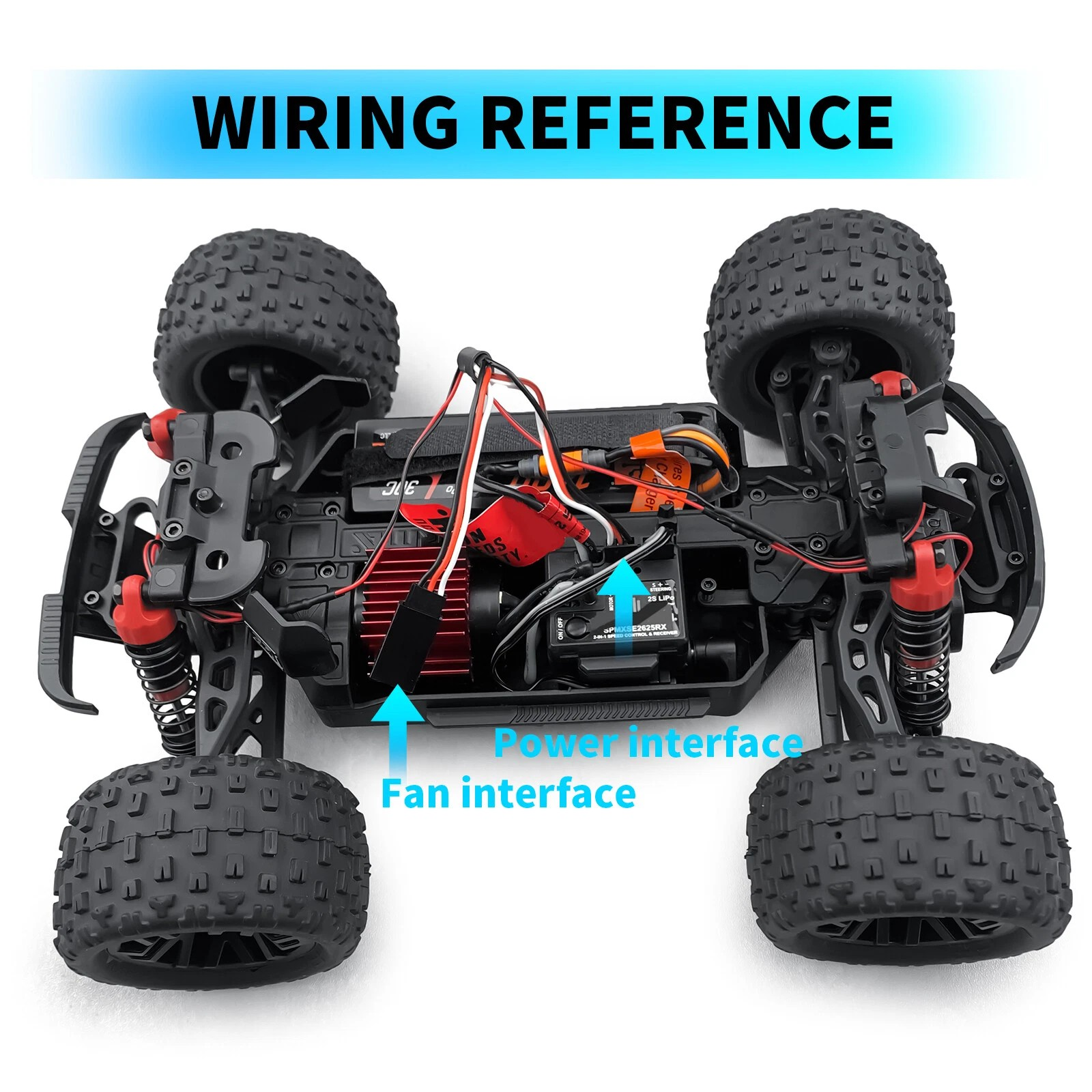 ProtonRC 1/18 Light Kit RC Front & Rear Lights Kits for Arrma 1/18 Granite Grom RC Car
